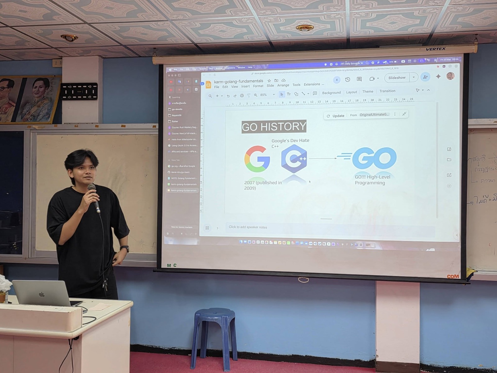 ช่วงบรรยาย — Go History (Google's path from C++ to Go)